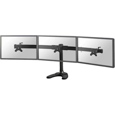 Neomounts FPMA-D700DD3 Monitorvoet Aantal monteerbare displays: 3 Display(s) 25,4 cm (10) - 68,6 cm (27) Zwart In hoogte verstelbaar, Zwenkbaar,