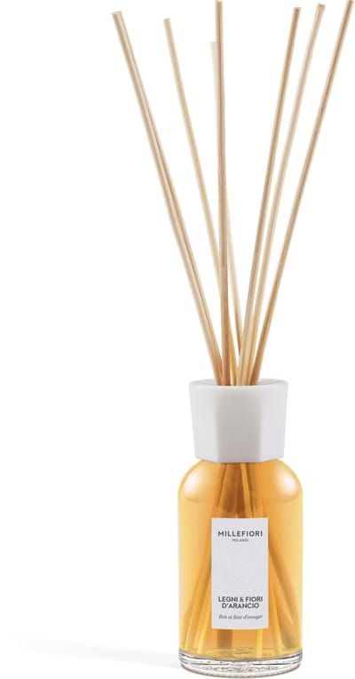 Millefiori Milano - Geurstokjes 250 ml - Legni e Fiori d'Arancio - 4 tot 5 maanden