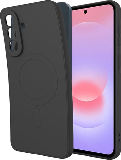 Just in Case hoesje geschikt voor Samsung Galaxy A37 Hoesje geschikt voor MagSafe - Color Backcover - Zwart