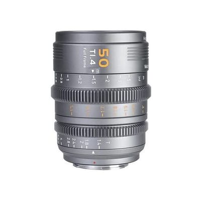 Sirui Vision Prime 50 mm T1.4 full-frame cine-lens voor Sony FE-bevestiging, Canon RF, Nikon Z, L-Mount  50 mm grijs