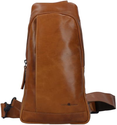 GREENBURRY schoudertas slingtas Newport Sling Bag Caramel Lichtbruin