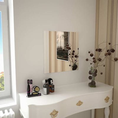 vidaXL - Wandspiegel - vierkant - 50x50 - cm - glas