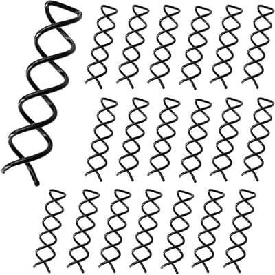 Haarspelden Set - Spiraal Clips - Kapsel Styling - Vormvast IJzer - 20 Stuks - Zwart