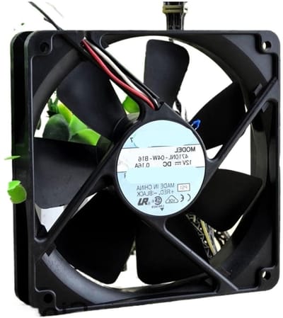 Ventilator - Koeler - Apparatuur Koelen - 12 Volt - 12 CM - Zwart