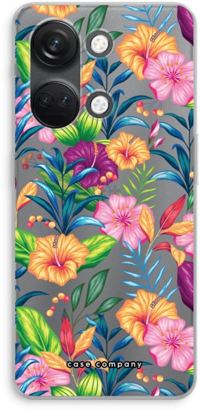 Case Company® - Hoesje geschikt voor OnePlus Nord 3 hoesje - Tropisch 2 - Soft Cover Telefoonhoesje - Bescherming aan alle Kanten en Schermrand