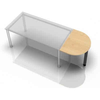 XBA60 G - Aanschuiftafel 60x80 Esdoorn