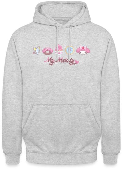 My Melody Met Flat En Gebakjes Hoodie Unisex