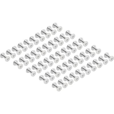 50 Ensembles Rivets et Vis M4 5x12x9.5mm Acier Inoxydable Tête Ronde Plate Ensemble de Fixation de Rivet pour