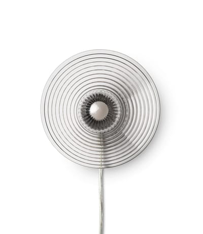 FDB Furniture U12 Slaterhage Wandlamp Ø12 Transparant/opaal/ Zwart