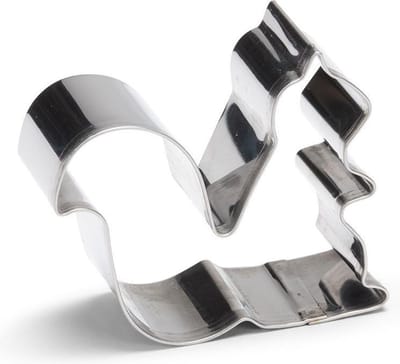uitsteekvorm Eekhoorn 7 cm RVS zilver