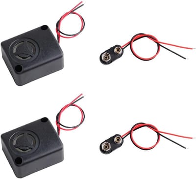 Zoemer Alarm Sirene - Elektronische Buzzer - Anti Diefstal - Hoge Decibel - 12 Volt - Zwart