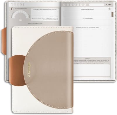 Luxe Bruin Dagboek met Ruimte voor Notities, Persoonlijke Aantekeningen en Creatieve Ideeën