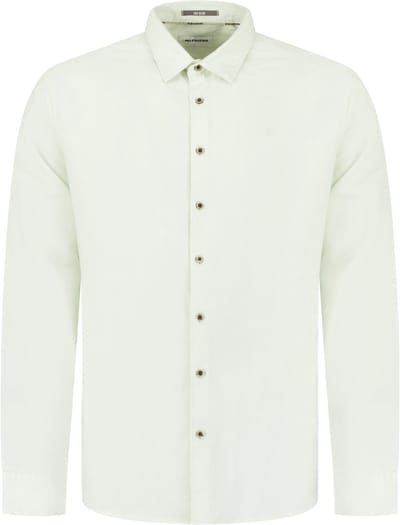 No Excess Shirt with linen seagreen