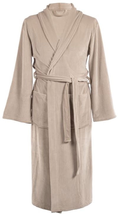 Tiseco - Kamerjas ELENA - ochtondjas - baby fleece - unisex - L/XL, taupe