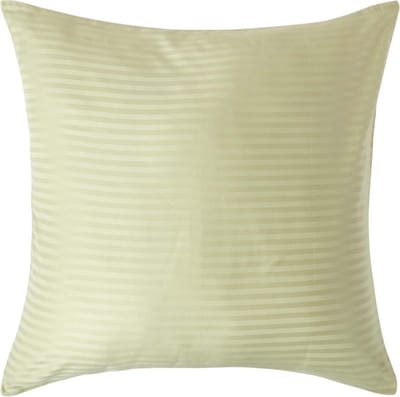 Homescapes Satijn Streep Katoen Kussensloop 80x80 cm – Saliegroen – 100% Egyptisch Katoen – Draaddichtheid 330