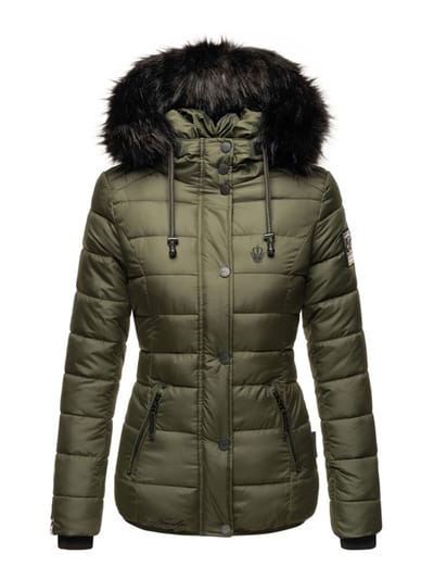 Navahoo Dames Gewatteerde Jas Zuckerbiene – Warm, Stijlvol & Met Teddyvoering en Capuchon