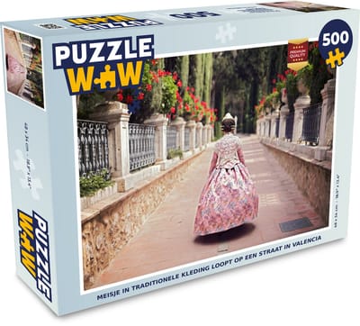 Puzzel Valencia - Tuin - Kleding - Legpuzzel - Puzzel 500 stukjes