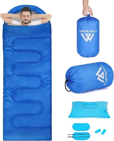 Lichte Camping Slaapzak voor Rugzakreizen - Ideaal voor Wandelen en Avontuurlijke Trips, 210 x 75 cm