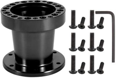 Allecto - Distanziatore Kit - Universeel - 3 Inch - Aluminium - Versterking voor stuur - Zwart - Auto accessoires
