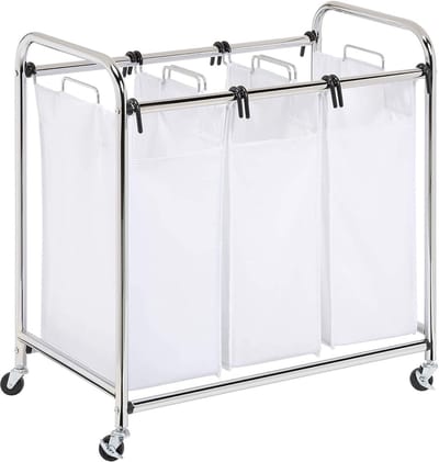 Drievoudige wassorteerder met zware constructie en roestbestendig frame