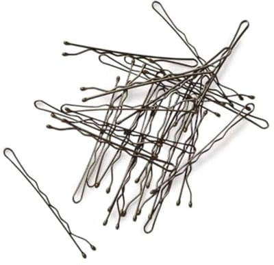 24 Bruine Haarspeldjes van 5 cm met Golvende Pinnen - Stevige en Duurzame Grip voor Alle Haartypes