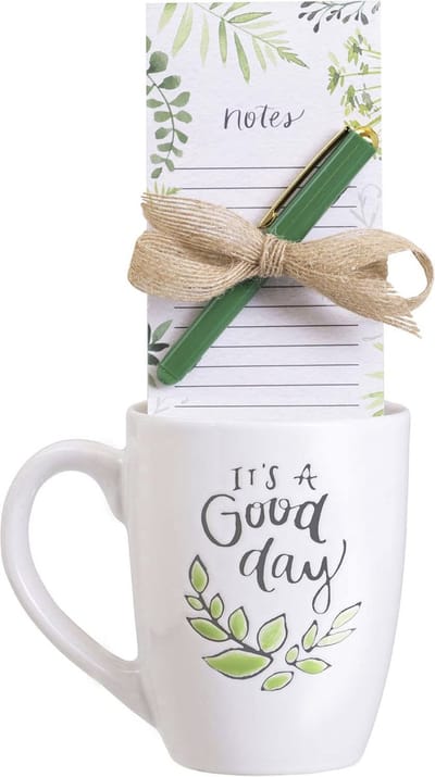 Eccolo giftset - mok 580ml met notitieblok en pen - It's a good day - EC-HC102D
