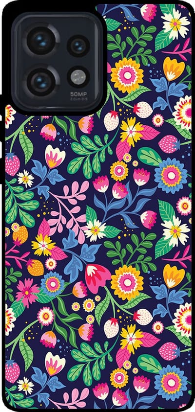 Smartphonica Telefoonhoesje Geschikt voor Motorola Edge 40 Pro / Plus 2023 met bloemen opdruk - TPU backcover case flower design geschikt voor Motorola Edge 40 Pro;Motorola Edge Plus 2023