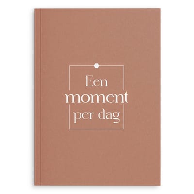 Fyllbooks - Dagboek voor Volwassenen - Een moment per dag - Roestroze - Momentendagboek