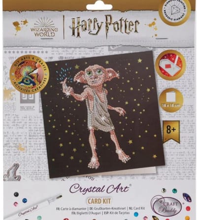 Crystal Art Card: Warner Brothers: Dobby the House Elf (18x18cm)