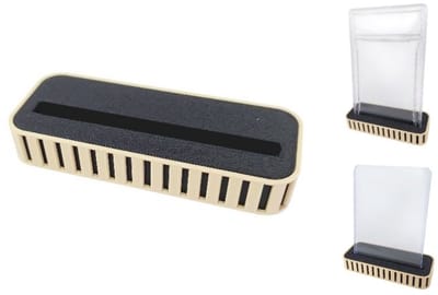 Kaarthouder - card display standaard - TCG - houder geschikt voor PSA / acryl slabs, toploader, sleeves cards - 1 stuks zwart birch