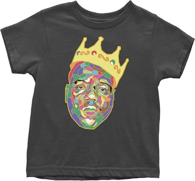 Biggie Smalls - Crown Kinder T-shirt - 12 maanden - Zwart