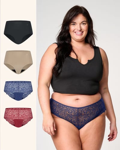 Moodies incontinentie ondergoed - bundel everyday - 4 stuks - dames - maat S - kleur