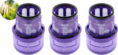 3 x HEPA filter compatible met Dyson V11 en V15 Stofzuiger Motor Wasbaar Absolute Pro Total Clean Torque Drive Animal Parquet SV14-Promessa-Design.
