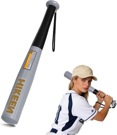 Baseballbat met antislip grip, paracord polsband en optimale controle voor spelers