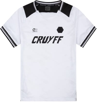 Cruyff Sport T-Shirt Wit/Zwart – Shirt Unisex - Voetbal - Maat 128