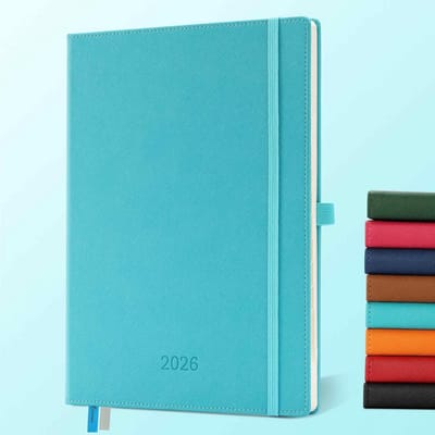Agenda 2026 Weekagenda - Boekagenda Planner - Jaar Overzichtelijk Houden - Groot Schrijfoppervlak - A4 29 x 21.7 cm - Lichtblauw