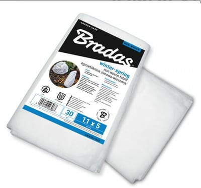 Bradas Winter Lente Agrowłóknina - 1,6x10m - 30g/m² - UV-bestendig - Wit