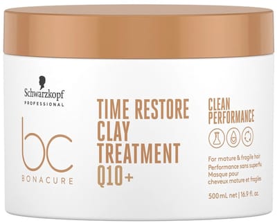 Masker voor Fijn Haar Schwarzkopf Bonacure Time Restore Clay (500 ml)
