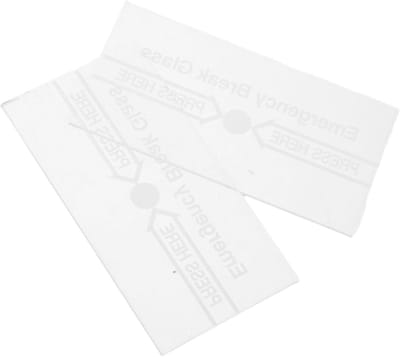 Brandalarm Schakelaar Deksel - Noodalarm Plaat - Brandveiligheid - Hittebestendig Glas - 7.6 x 3.9 cm - Transparant