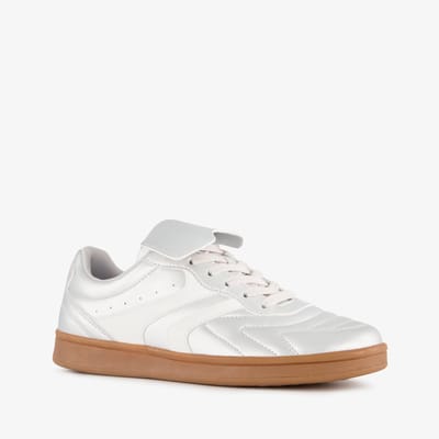 Bluebox dames sneakers zilver wit - Maat 38 - Uitneembare zool