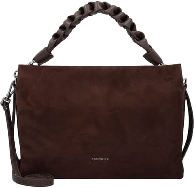 COCCINELLE Leren schoudertas Boheme Handbag Suede Brunette / Brunet donkerbruin