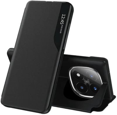 Hoesje geschikt voor Xiaomi Redmi Note 14 Pro Plus - Techsuit eFold Book Case - Zwart