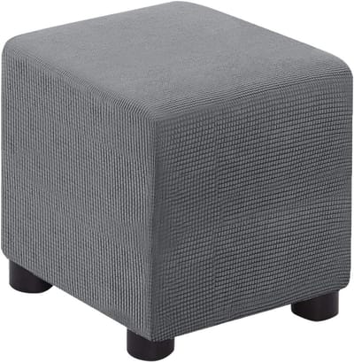 Voetenbank Cover - Krukhoes - Meubels Beschermen - Hoge Elastische Stof - 45x45cm - Effene Kleur