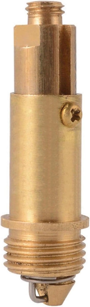 Afvoerplug wastafel - Afvoerplug voor wastafel - Drukveerplug van messing - Lekvrije plug wastafelkop - Drukomvormer - Reparatieschroef met sterke veer - Reserveonderdeel afvoerplug wastafel - Geschikt voor de meeste accessoires afvoerpluggen