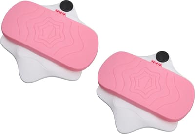 Draaiplateau Fitness - Buiktrainer Stepper - Thuis Workout - Stille 360 Rotatie - 2 stuks - Roze