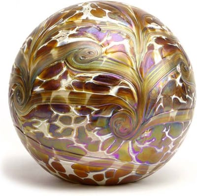 Urn ornament Elan Line Bol Goud, urnen, volwassenen, kinderen, dieren,