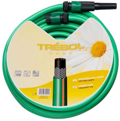 Groene Gevlochten Tuinslang 15 Meter (15mm/5/8") Inclusief Accessoires