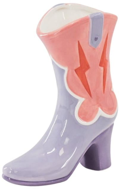 Housevitamin Laars Vaas – Keramische Bloemenvaas – Roze / Lila – Trendy Design – 26,5 cm Hoog