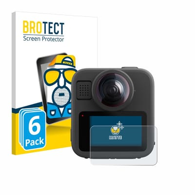 BROTECT - Screenprotector voor GoPro Max 2 - Folie Beschermfolie matte 6 Stuks
