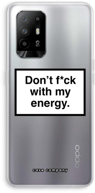 Case Company® - Hoesje geschikt voor Oppo A94 5G hoesje - My energy - Soft Cover Telefoonhoesje - Bescherming aan alle Kanten en Schermrand